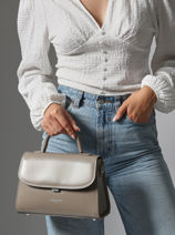 Cross Body Tas M Suave Leder Lancaster Grijs suave even 17-vue-porte